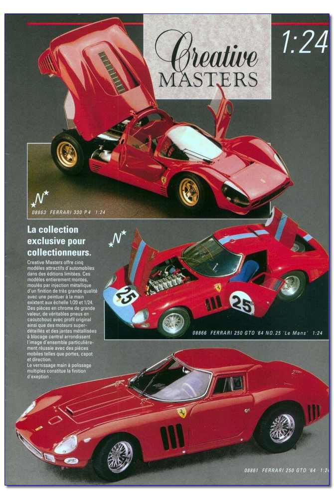  Original Creative Masters Catalogue with the Ferrari 250 GTO Le Mans